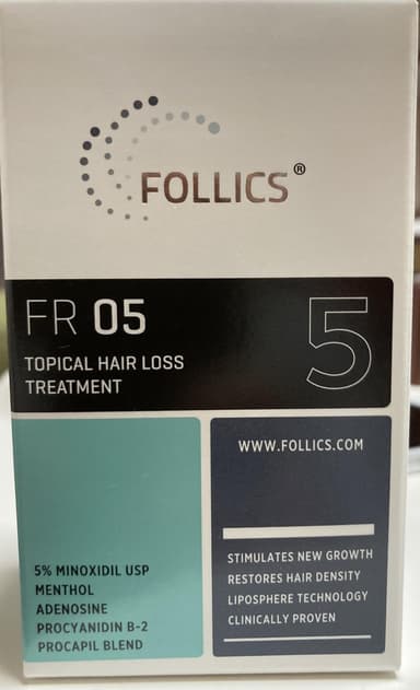 [FOLLICS]フォリックス FR05 ローション(ミノキシジル5％) 【1本60ml】 レビュー投稿画像 サムネイル
