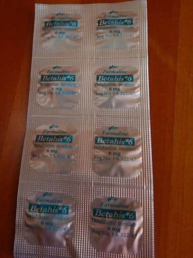 [メリスロンジェネリック]ベタヒス6mg 【1シート10錠】 レビュー投稿画像 サムネイル