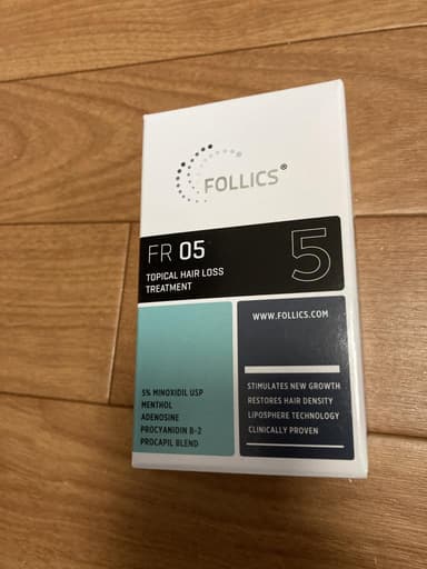 [FOLLICS]フォリックス FR05 ローション(ミノキシジル5％) 【1本60ml】 レビュー投稿画像 サムネイル