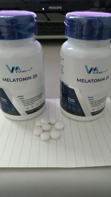 [VitalMe]バイタルミー メラトニン20mg 【1本120錠】 レビュー投稿画像 サムネイル