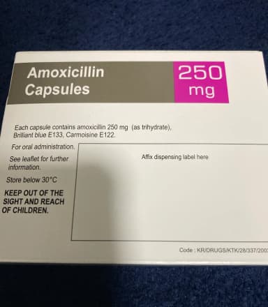 [サワシリンジェネリック]アモキシシリン250mg 【1箱21カプセル】 レビュー投稿画像 サムネイル