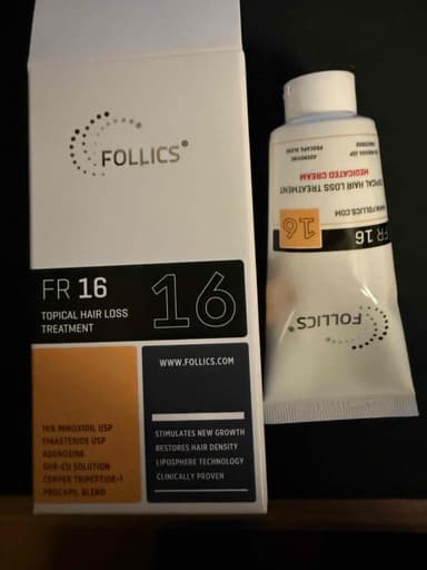[FOLLICS]フォリックス FR16 クリーム(ミノキシジル16％) 【1本60ml】 レビュー投稿画像 サムネイル