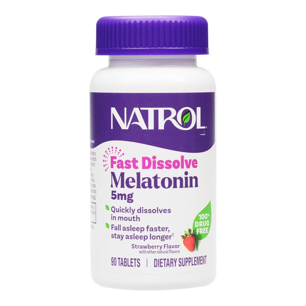ナトロール・メラトニンファストディゾルブ ストロベリー味(Natrol・MelatoninFastDissolve)