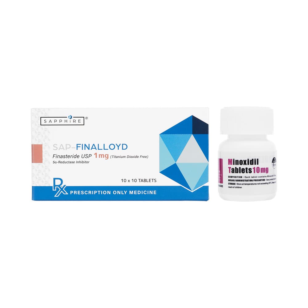 フィナロイド100錠+ミノキシジルタブレット10mg100錠