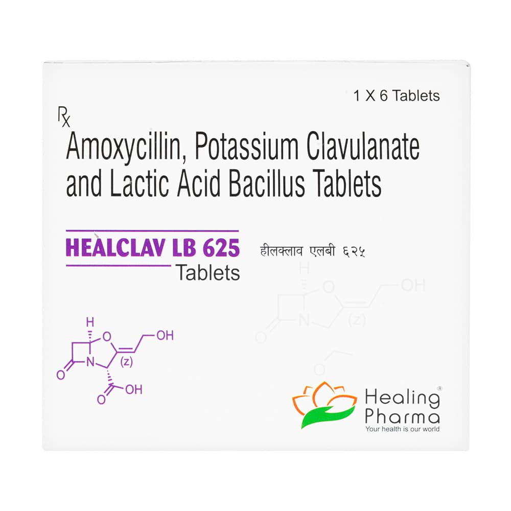 [オーグメンチンジェネリック]ヒールクラブLB625mg 【1箱6錠】