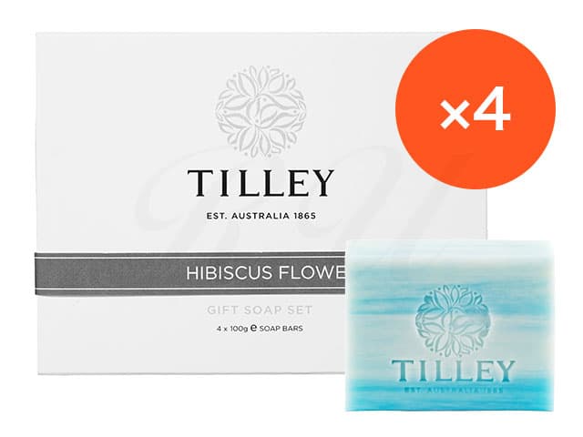 [TILLEY]ソープ(ハイビスカスフラワー) 【100g×4個】