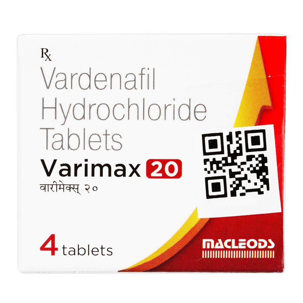 [レビトラジェネリック]バリマックス20mg 【1箱4錠】