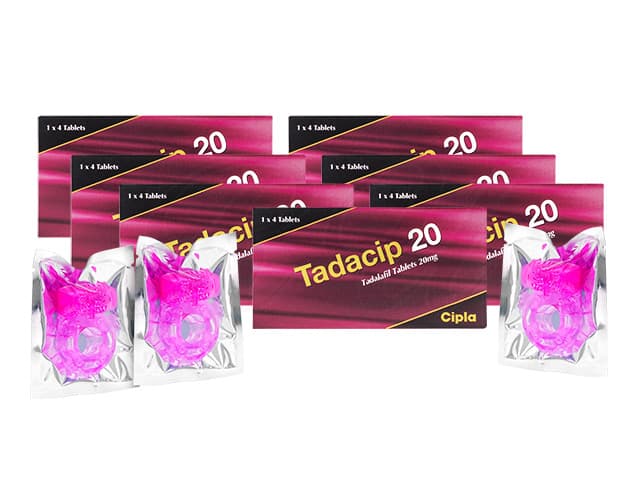 [シアリスジェネリック]タダシップ20mg4錠＋バイブレーションリング