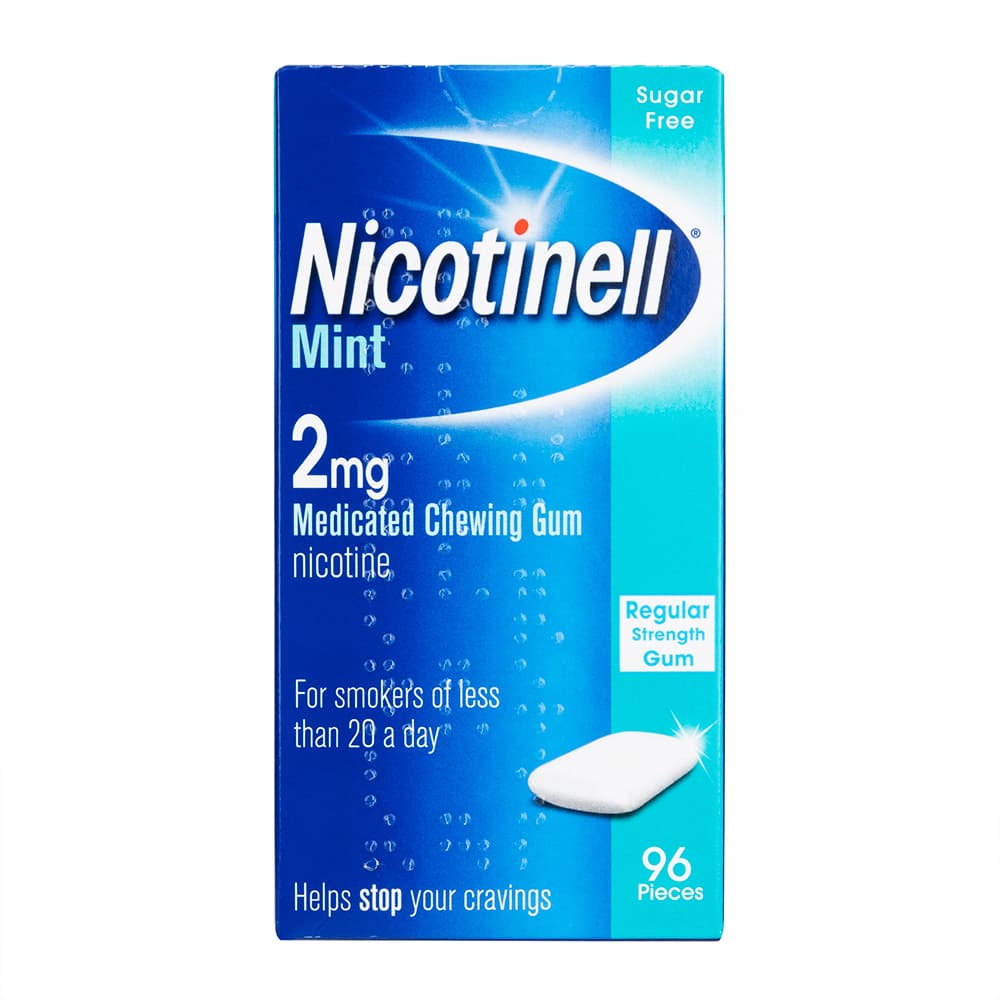 ニコチネル薬用チューイングガム2mg(ミント) 【1箱96個】