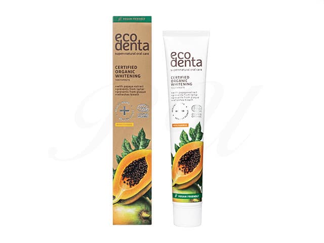 [eco denta]サティファイドオーガニック ホワイトニングトゥースペースト 【1本75ml】