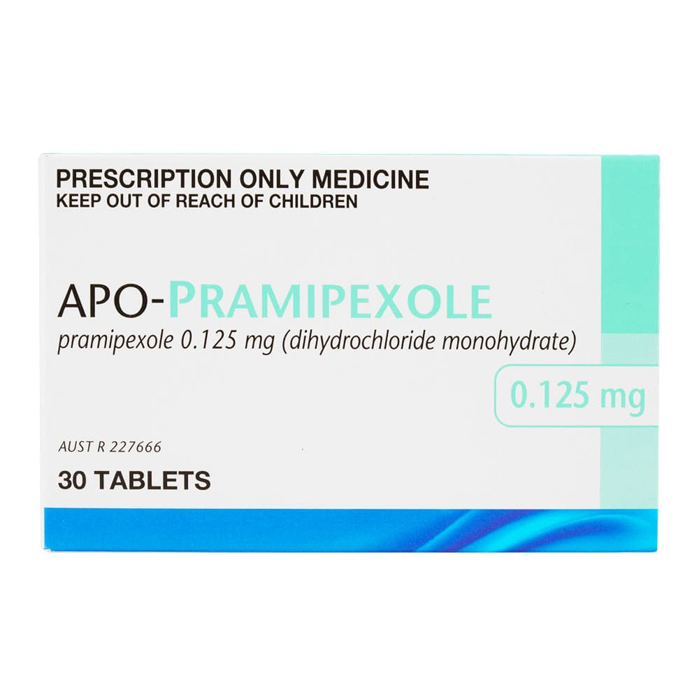 [ビ・シフロールジェネリック]APOプラミペキソール0.125mg 【1箱30錠】