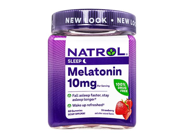[NATROL]メラトニン10mg/2粒(ストロベリー味) 【1本60粒】