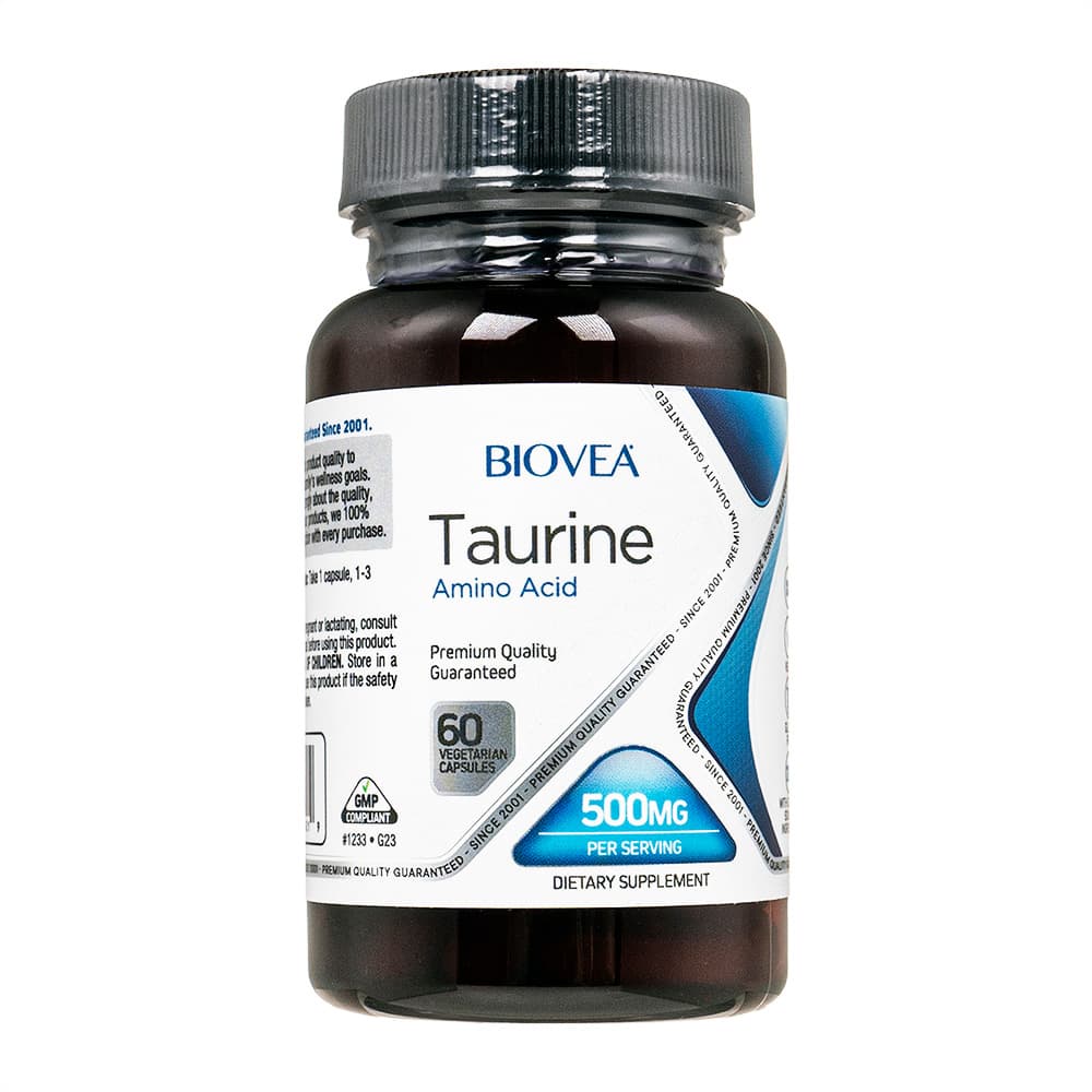 [BIOVEA]タウリン500mg 【1本60ベジカプセル】