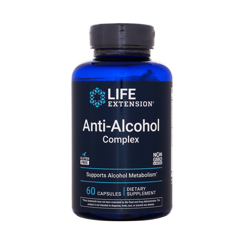 アンチアルコールコンプレックス60錠(LifeExtension) 【1本60カプセル】